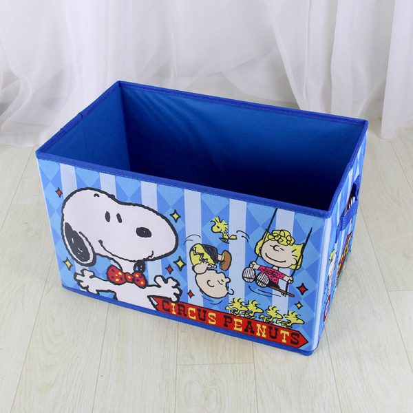 Snoopy Oxford Fabric Multi-functional Foldable Storage Box - Cartoon Print Household Organizer for Children's Toys and Miscellaneous Items