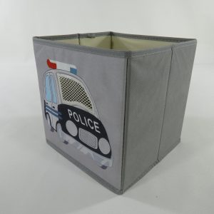 Children's Foldable Open-Top Storage Box with Car Pattern