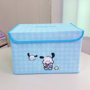 Household Fabric Storage Box - Clothing Wardrobe Organizer, Cartoon Children's Clothes and Toy Storage Bin, Large Storage Capacity