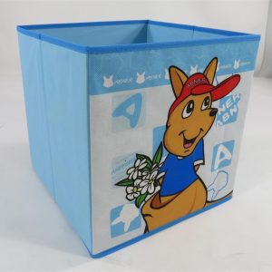 Children's Adorable Animal-themed Foldable Toy Storage Box - Non-woven Open-Top Organizer