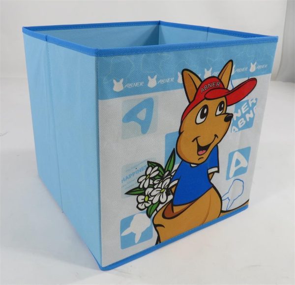 Children's Adorable Animal-themed Foldable Toy Storage Box - Non-woven Open-Top Organizer