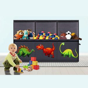 Multifunctional Large Foldable Storage Box with Lid - Children's Toy Organizer and Home Fabric Storage Solution