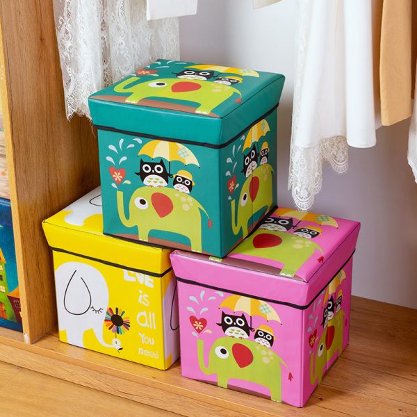Creative Cartoon Children's Toy Storage Box - Household Foldable Storage Organizer