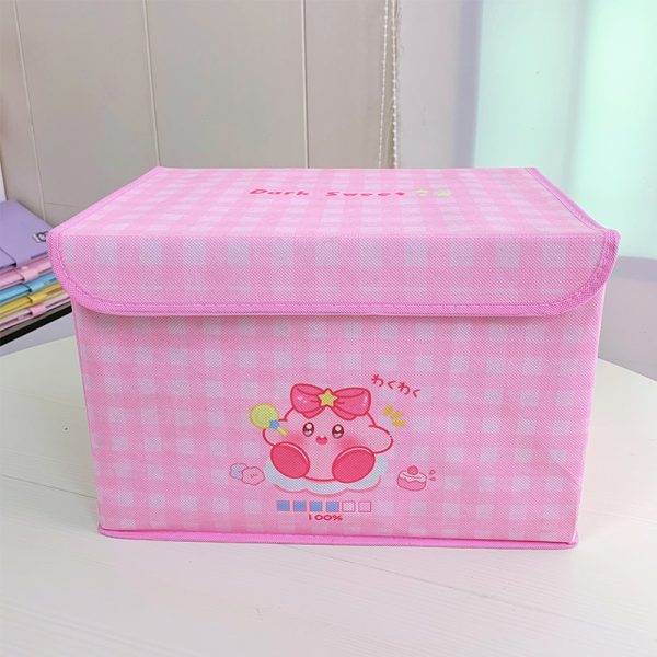 Household Fabric Storage Box - Clothing Wardrobe Organizer, Cartoon Children's Clothes and Toy Storage Bin, Large Storage Capacity