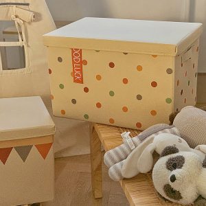 Eco-Friendly Washable Foldable Storage Box with Lid - Clothing Organizer for Wardrobe, Children's Carrying, and Portable Storage