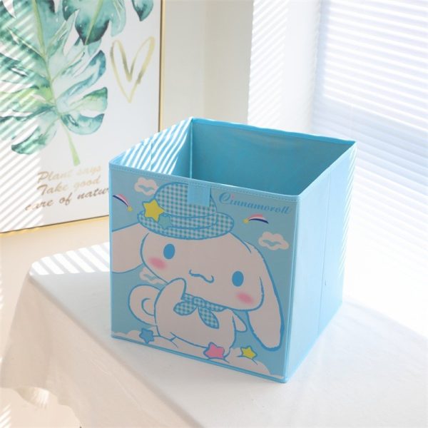 Japanese-Style Girl's Heart Home Foldable Storage Box - Children's Toy Organizer with Kuroko-themed Sections for Underwear and Socks