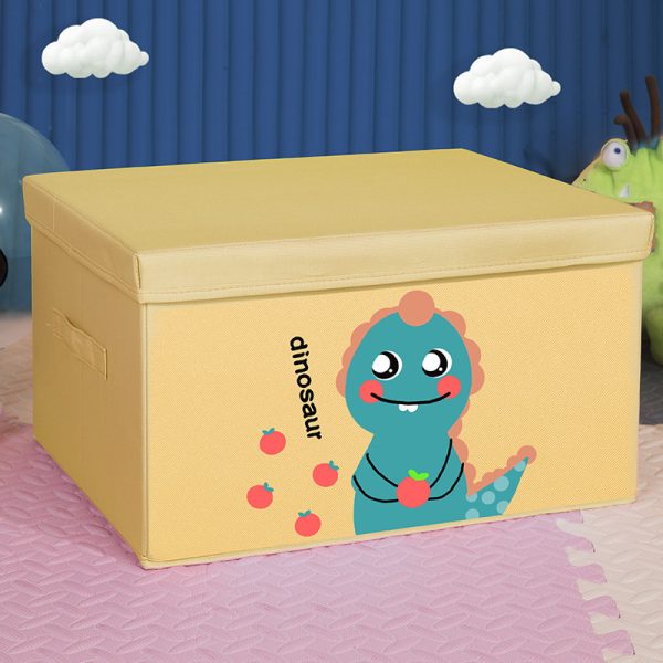 Children's Cartoon Storage Box - Household Fabric Organizer, Foldable Wardrobe Clothing and Bedding Storage Chest, Versatile Storage Solution