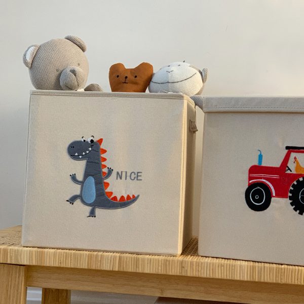 Foldable Children's Room Toy Storage Box with Lid - Odorless PP Board, Clothing Organizer, Large Wardrobe Storage Basket