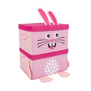 Animal-shaped Foldable Storage Box - Children's Dual-Layer Toy Organizer