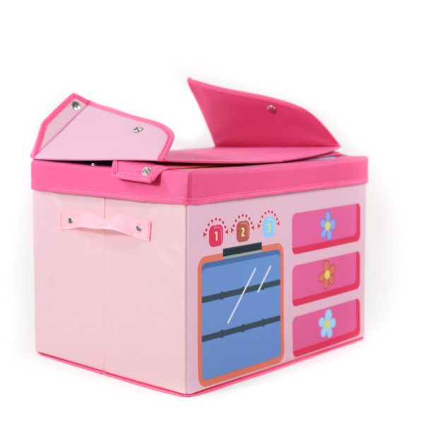 Children's Toy Storage Box - Foldable, Multi-Functional Pretend Play Storage for Kids' Home Organization