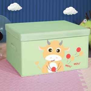 Children's Cartoon Storage Box - Household Fabric Organizer, Foldable Wardrobe Clothing and Bedding Storage Chest, Versatile Storage Solution