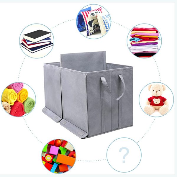 Foldable Children's Toy Box - Cute Cartoon Baby Organizer, Large Paper Storage Bin, Gift Box