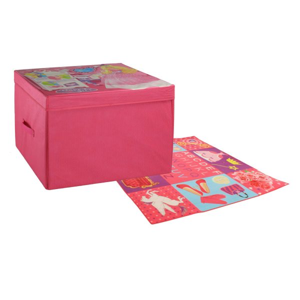 Cute Cartoon Foldable Storage Box - Baby Crawling Mat and Children's Toy Organizer