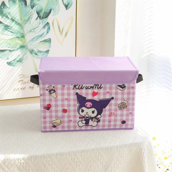 High-Capacity Shin Chan Portable Flip-Top Children's Toy Storage Box - Bedroom Clothing, Bra, Socks Organizer, Foldable