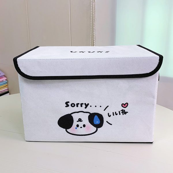 Household Fabric Storage Box - Clothing Wardrobe Organizer, Cartoon Children's Clothes and Toy Storage Bin, Large Storage Capacity