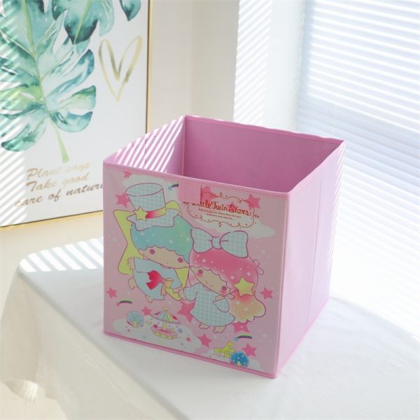 Japanese-Style Girl's Heart Home Foldable Storage Box - Children's Toy Organizer with Kuroko-themed Sections for Underwear and Socks