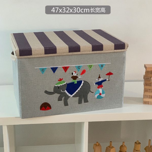 Kindergarten Washable Foldable Storage Box - Children's Book Organizer and Household Clothing Wardrobe Storage Solution