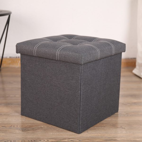 Folding Storage Ottoman Bench