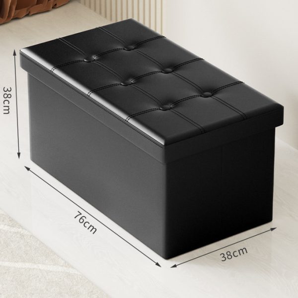 Folding Storage Ottoman Bench