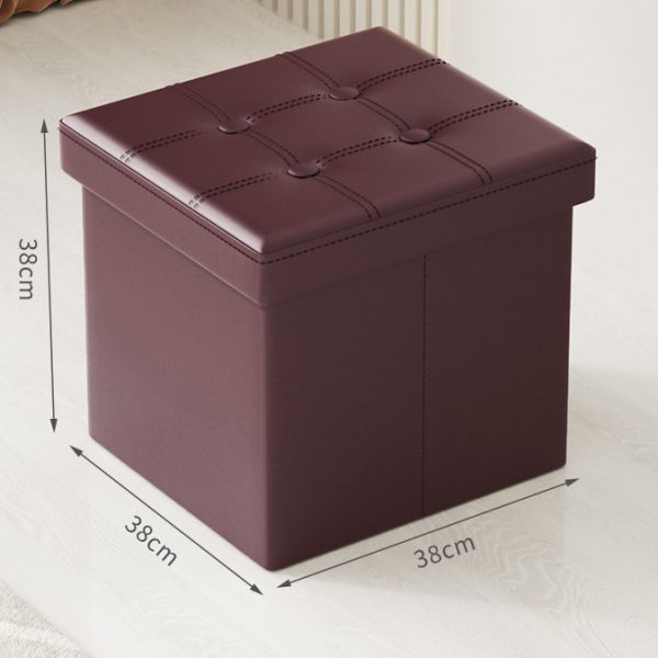 Folding Storage Ottoman Bench