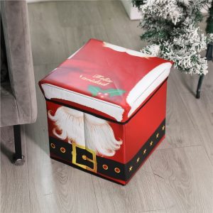 Festive Gift Box Toy - Waterproof, Dustproof Storage Stool for Children, Amazon Home Holiday Storage Container