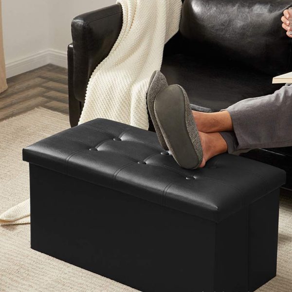 Folding Storage Ottoman