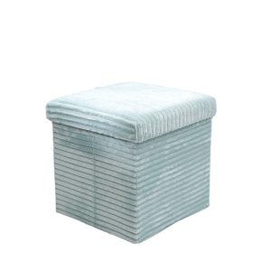 Gabardine Fabric Storage Ottoman