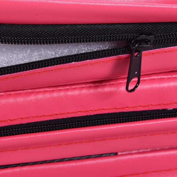 Pink black foldable 4-fold gymnastic mat fitness mat