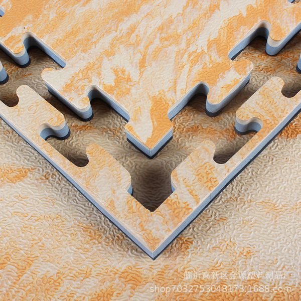 Wood grain taekwondo mat high density splicing thickened EVA foam sports floor mat