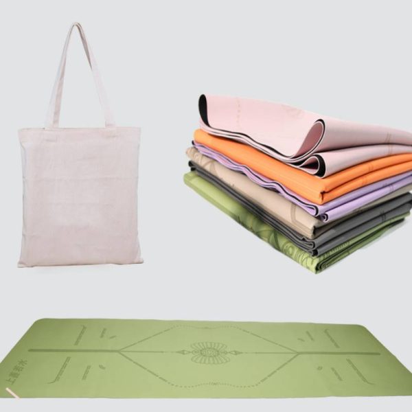 Rubber yoga mat foldable portable thin anti-slip mat professional 1.5 yoga towel
