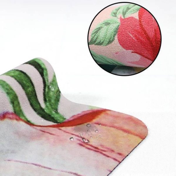 1mm ultra-thin printed suede yoga mat spread anti-slip portable foldable