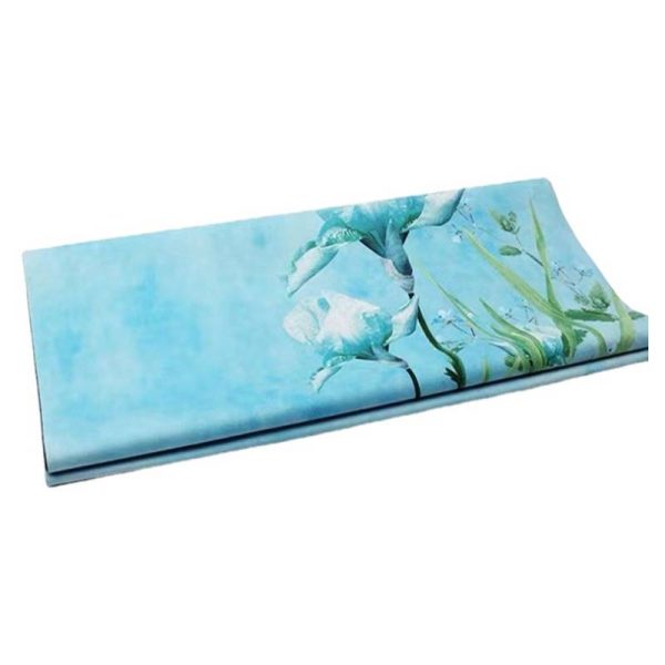 1mm ultra-thin printed suede yoga mat spread anti-slip portable foldable