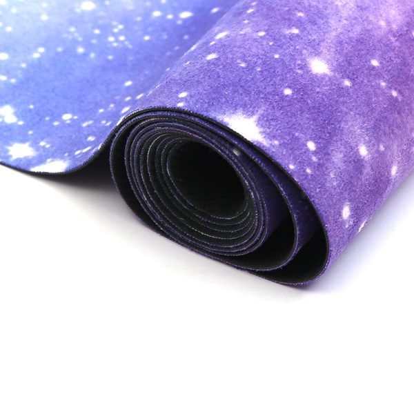 1.5mm suede rubber yoga mat spread, non-slip, sweat-absorbent and foldable