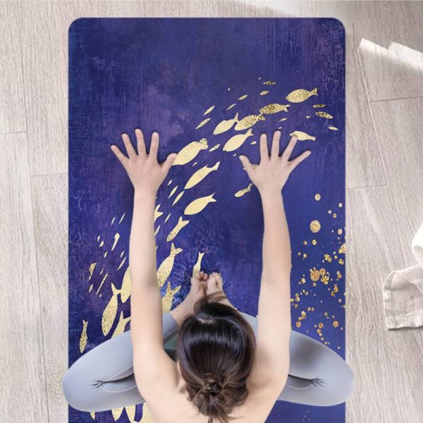 Suede Rubber Travel Yoga Mat Cover Non-Slip Foldable Beginner Friendly