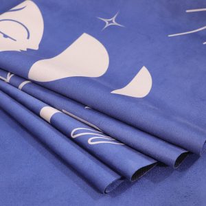 1mm thin rubber foldable romantic printed yoga mat
