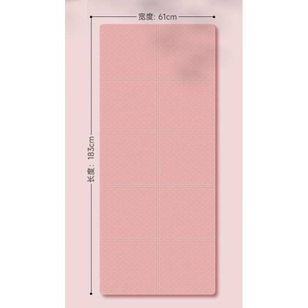 4mm thick foldable non-slip soundproof and shock-absorbing portable yoga mat