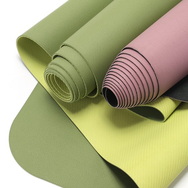 Coconut fiber triple anti-slip frosted foldable yoga mat
