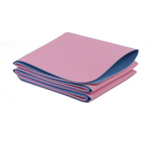 Foldable yoga mat TPE material portable fitness floor mat non-slip