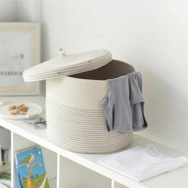 Cotton Rope Woven Laundry Basket