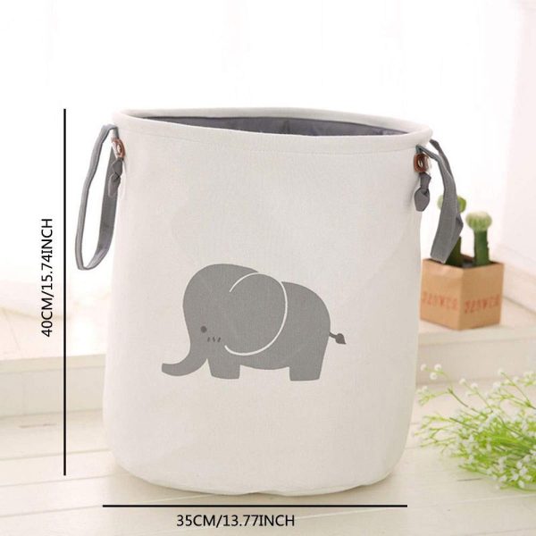 Foldable Canvas Washing Clothes Laundry Basket