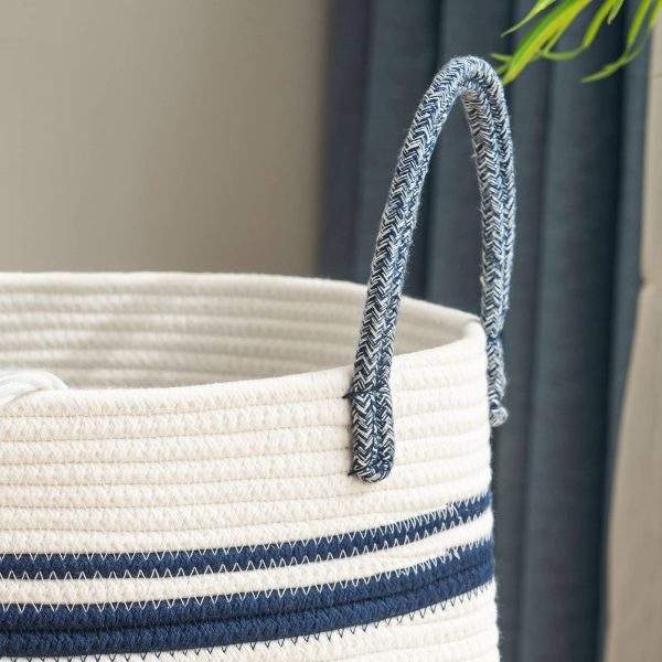 Woven Rope Clothes Storage Laundry Basket