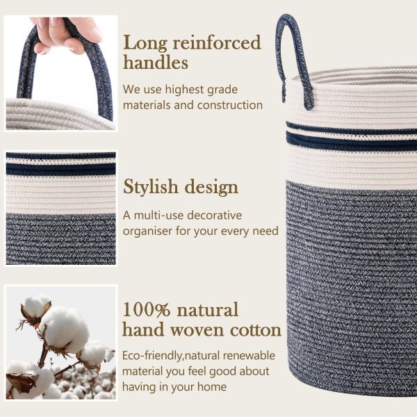 Woven Rope Clothes Storage Laundry Basket