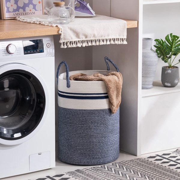 Woven Rope Clothes Storage Laundry Basket