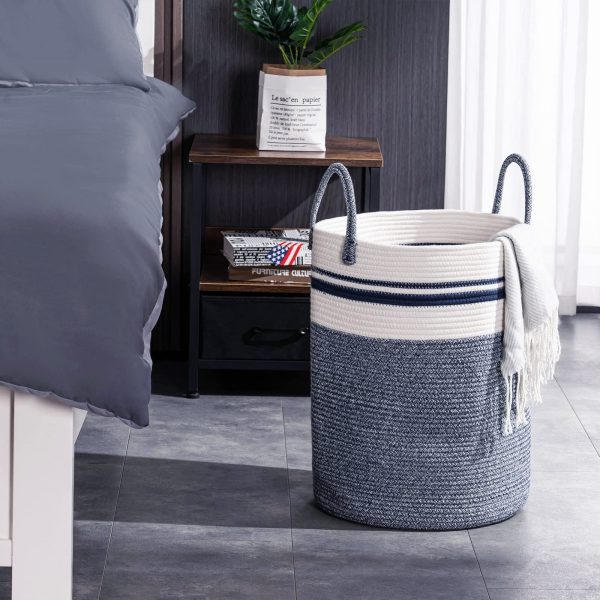 Woven Rope Clothes Storage Laundry Basket