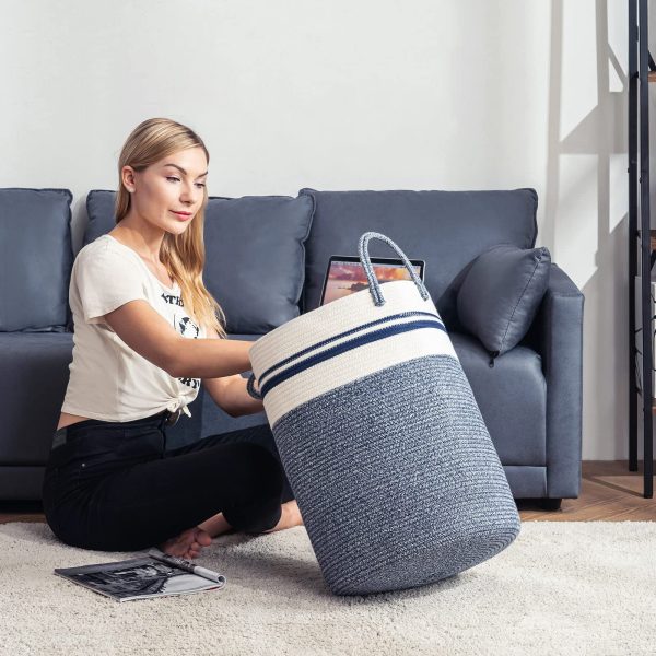 Woven Rope Clothes Storage Laundry Basket