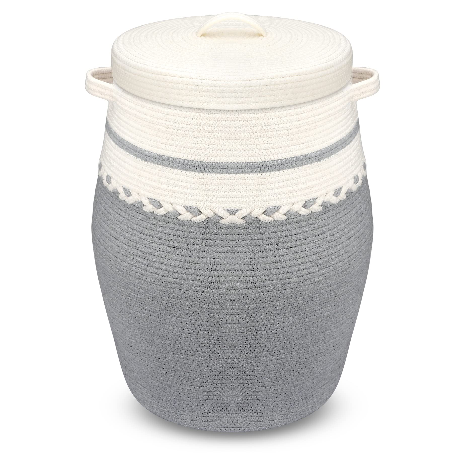 Large Woven Rope Storage Laundry Basket