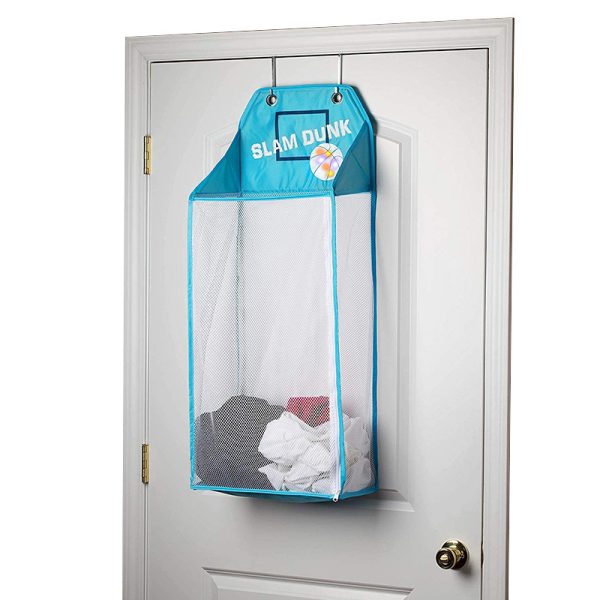 Hanging LED Basketball Light-Up Collapsible Laundry Basket