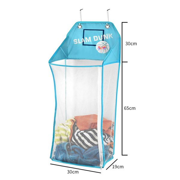 Hanging LED Basketball Light-Up Collapsible Laundry Basket