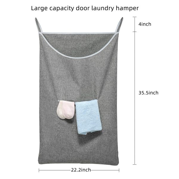 Large Openging Hanging Laundry Hamper Bag