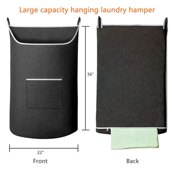 Large Openging Hanging Laundry Hamper Bag